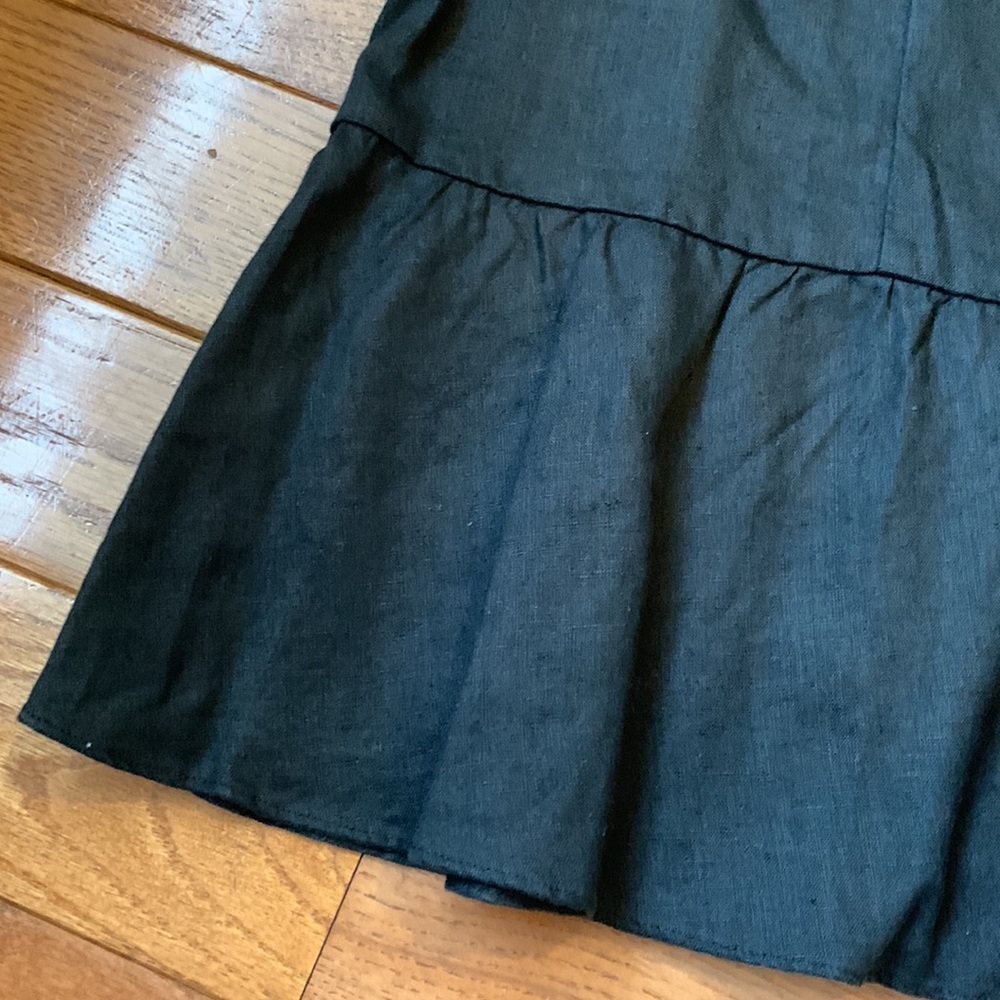 Aritzia Wilfred Chariot High-Waisted Black Linen Midi Skirt NWT - Picture 7 of 12